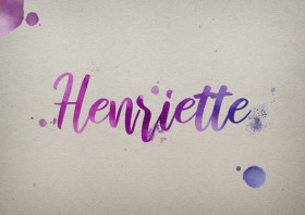 Henriette Watercolor Name DP