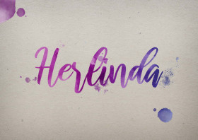 Herlinda Watercolor Name DP