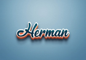 Cursive Name DP: Herman