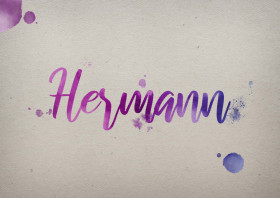 Hermann Watercolor Name DP