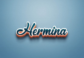 Cursive Name DP: Hermina
