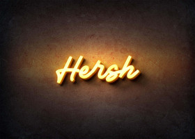 Glow Name Profile Picture for Hersh