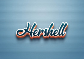 Cursive Name DP: Hershell