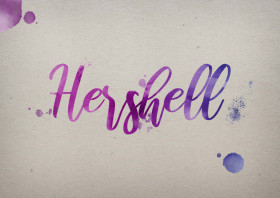 Hershell Watercolor Name DP