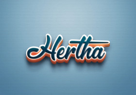 Cursive Name DP: Hertha