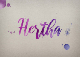Hertha Watercolor Name DP