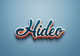 Cursive Name DP: Hideo