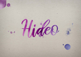 Hideo Watercolor Name DP