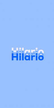 Name DP: Hilario