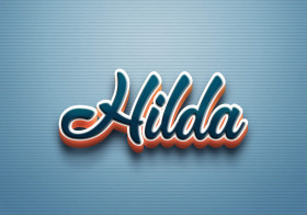 Cursive Name DP: Hilda