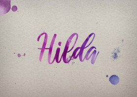 Hilda Watercolor Name DP