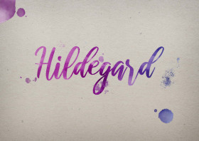 Hildegard Watercolor Name DP