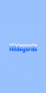 Name DP: Hildegarde
