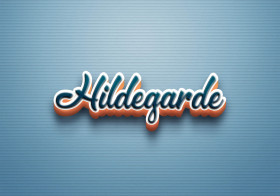 Cursive Name DP: Hildegarde