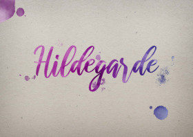 Hildegarde Watercolor Name DP