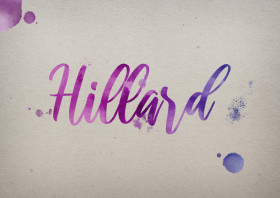 Hillard Watercolor Name DP