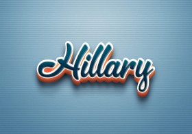 Cursive Name DP: Hillary