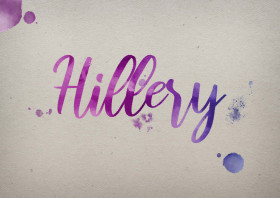 Hillery Watercolor Name DP