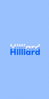 Name DP: Hilliard