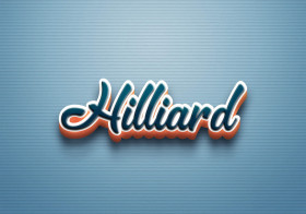 Cursive Name DP: Hilliard