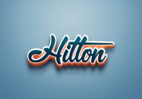 Cursive Name DP: Hilton