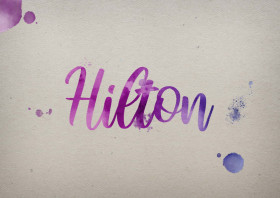 Hilton Watercolor Name DP
