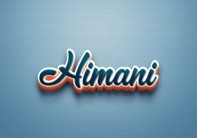 Cursive Name DP: Himani