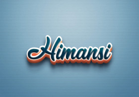 Cursive Name DP: Himansi