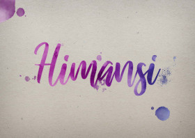 Himansi Watercolor Name DP