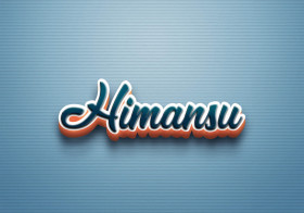 Cursive Name DP: Himansu