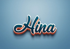 Cursive Name DP: Hina