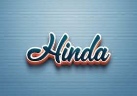 Cursive Name DP: Hinda