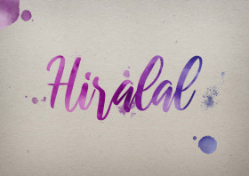 Hiralal Watercolor Name DP