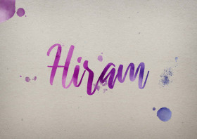 Hiram Watercolor Name DP