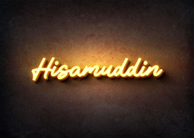 Glow Name Profile Picture for Hisamuddin