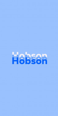 Name DP: Hobson
