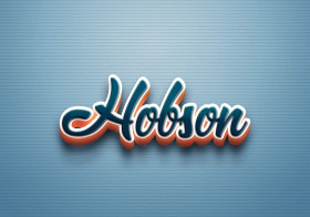 Cursive Name DP: Hobson