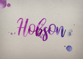 Hobson Watercolor Name DP