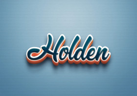 Cursive Name DP: Holden