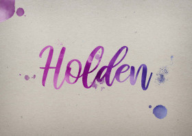 Holden Watercolor Name DP
