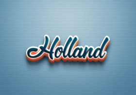 Cursive Name DP: Holland