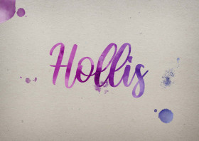 Hollis Watercolor Name DP