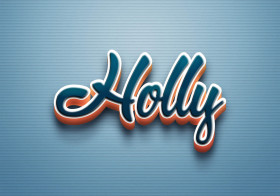 Cursive Name DP: Holly
