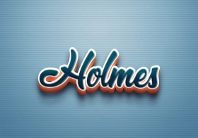 Cursive Name DP: Holmes