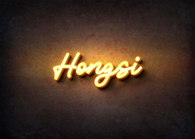 Glow Name Profile Picture for Hongsi