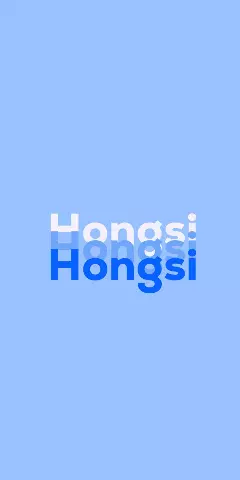 Name DP: Hongsi