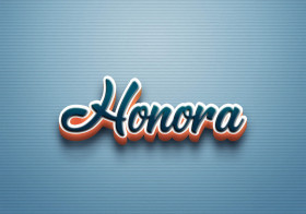 Cursive Name DP: Honora