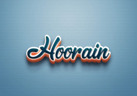 Cursive Name DP: Hoorain