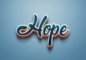 Cursive Name DP: Hope