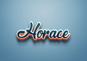 Cursive Name DP: Horace